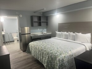 Blackout curtains, iron/ironing board, free WiFi, bed sheets