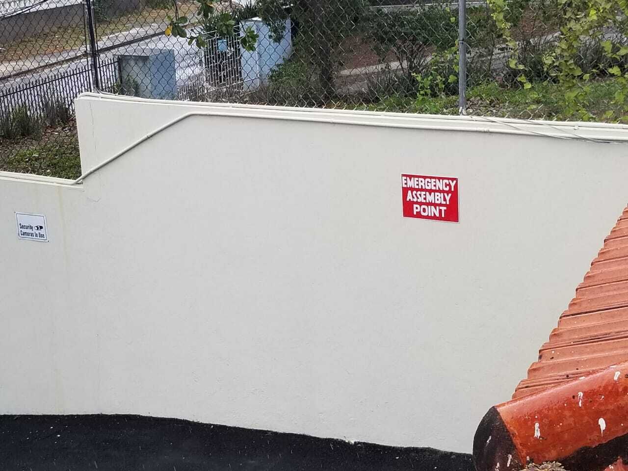 outdoor wedding area