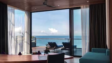 Ropa de cama de alta calidad y minibar