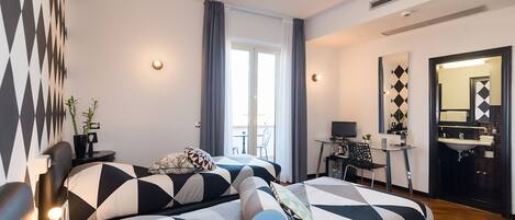 Superior-Doppel- oder -Zweibettzimmer, Terrasse | Minibar, Zimmersafe, individuell dekoriert, individuell eingerichtet