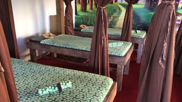 Hot stone massages, deep-tissue massages