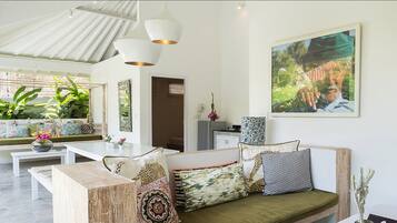 Vila, 2 kamar tidur, kolam renang pribadi | Area keluarga | TV LED