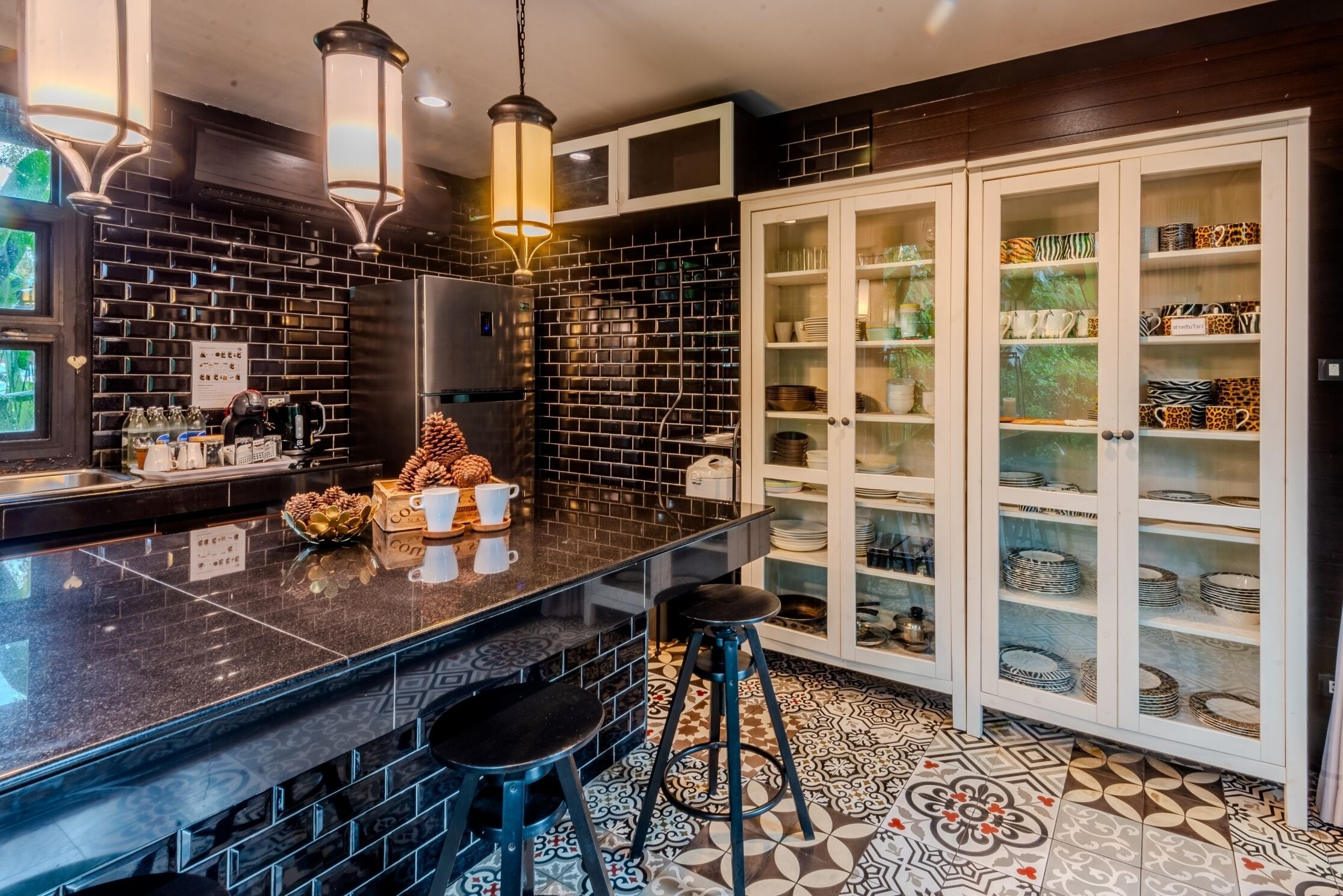 exclusive villa, 4 bedrooms, garden view, garden area | private kitchen | fridge, coffee/tea maker