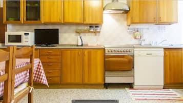 Apartment, 2 Bedrooms | Private kitchen | Full-size fridge, microwave, oven, stovetop