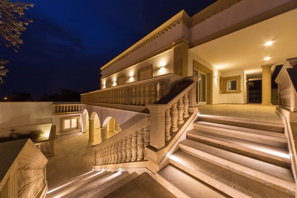 Front of property - evening/night