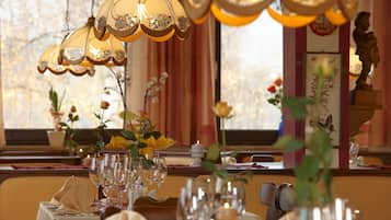 Dinner served, local cuisine