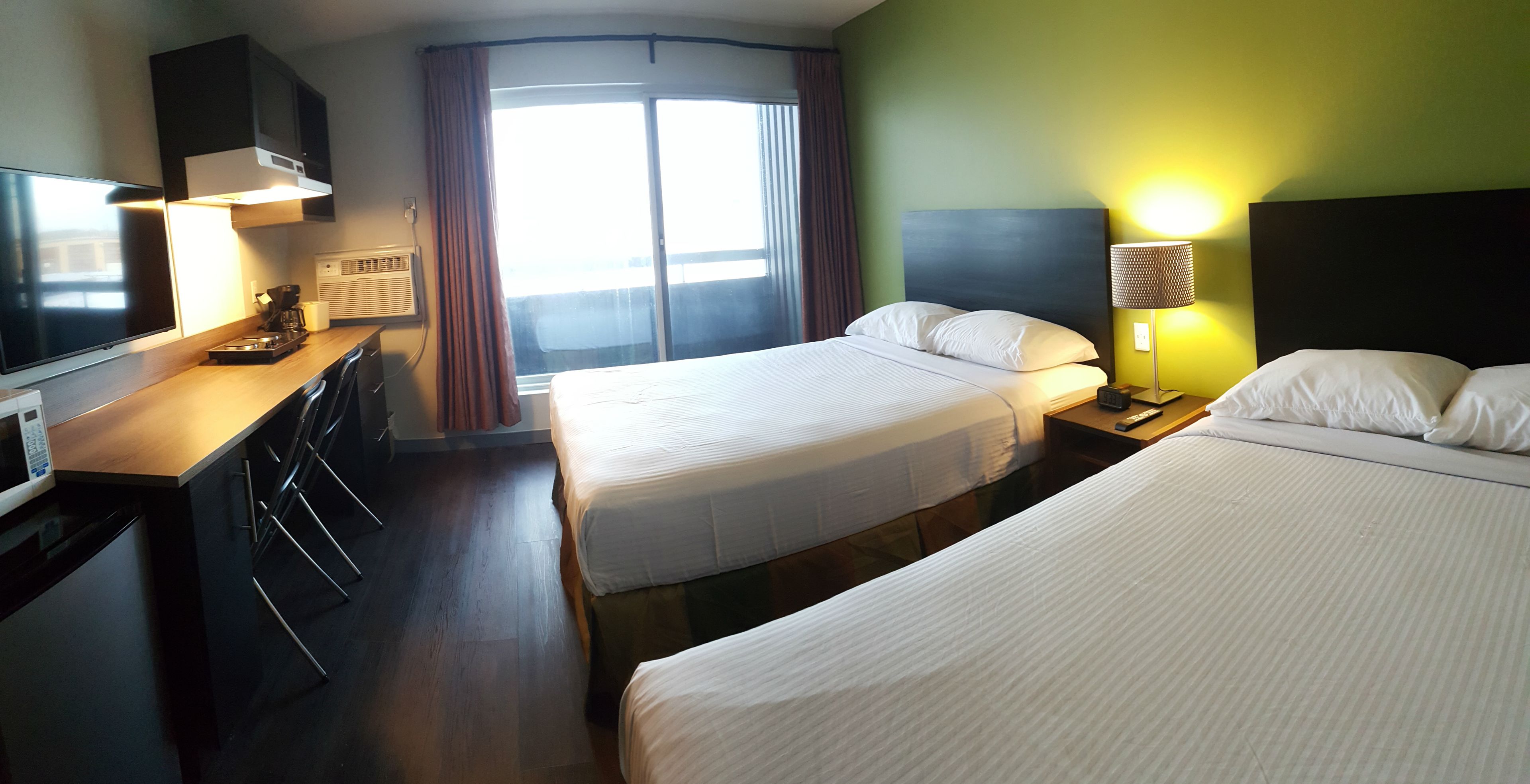 Standard Room, 2 Queen Beds, Kitchenette | Free WiFi, bed sheets