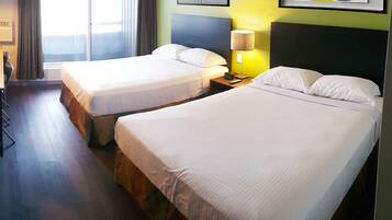 Standard Room, 2 Queen Beds, Kitchenette | Free WiFi, bed sheets