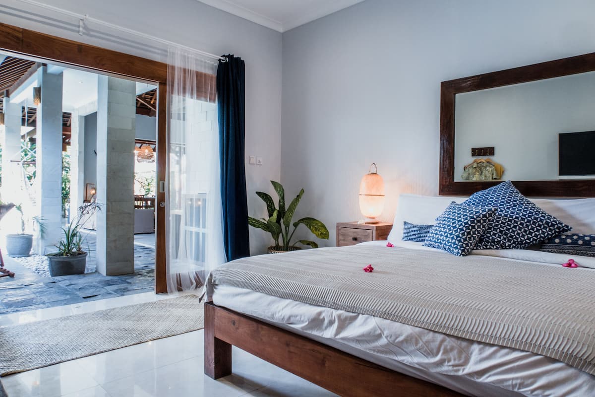 Villa, 2 habitaciones | 1 habitación, ropa de cama de alta calidad y minibar