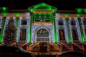 Front of property – evening/night