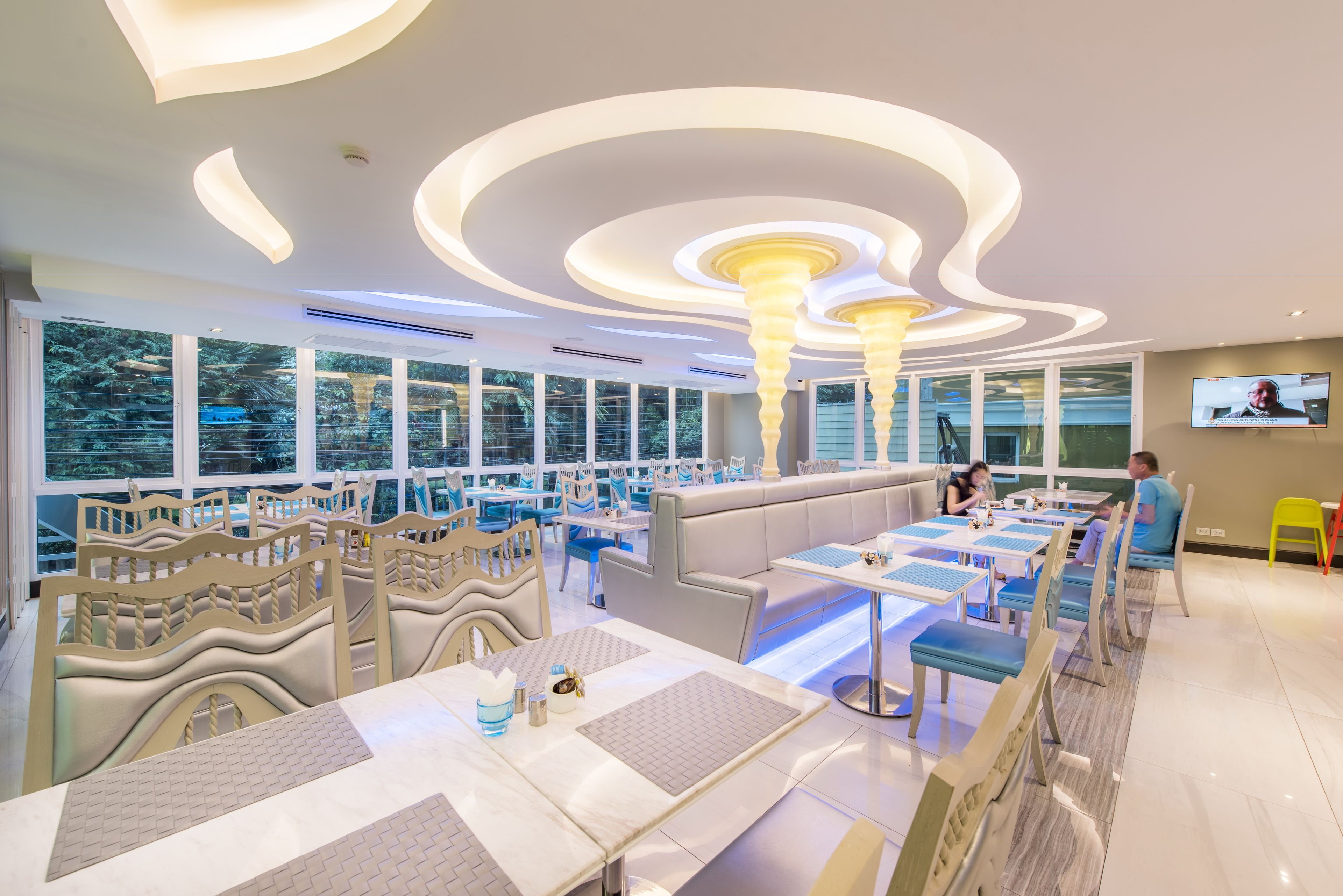 breakfast served, pool views