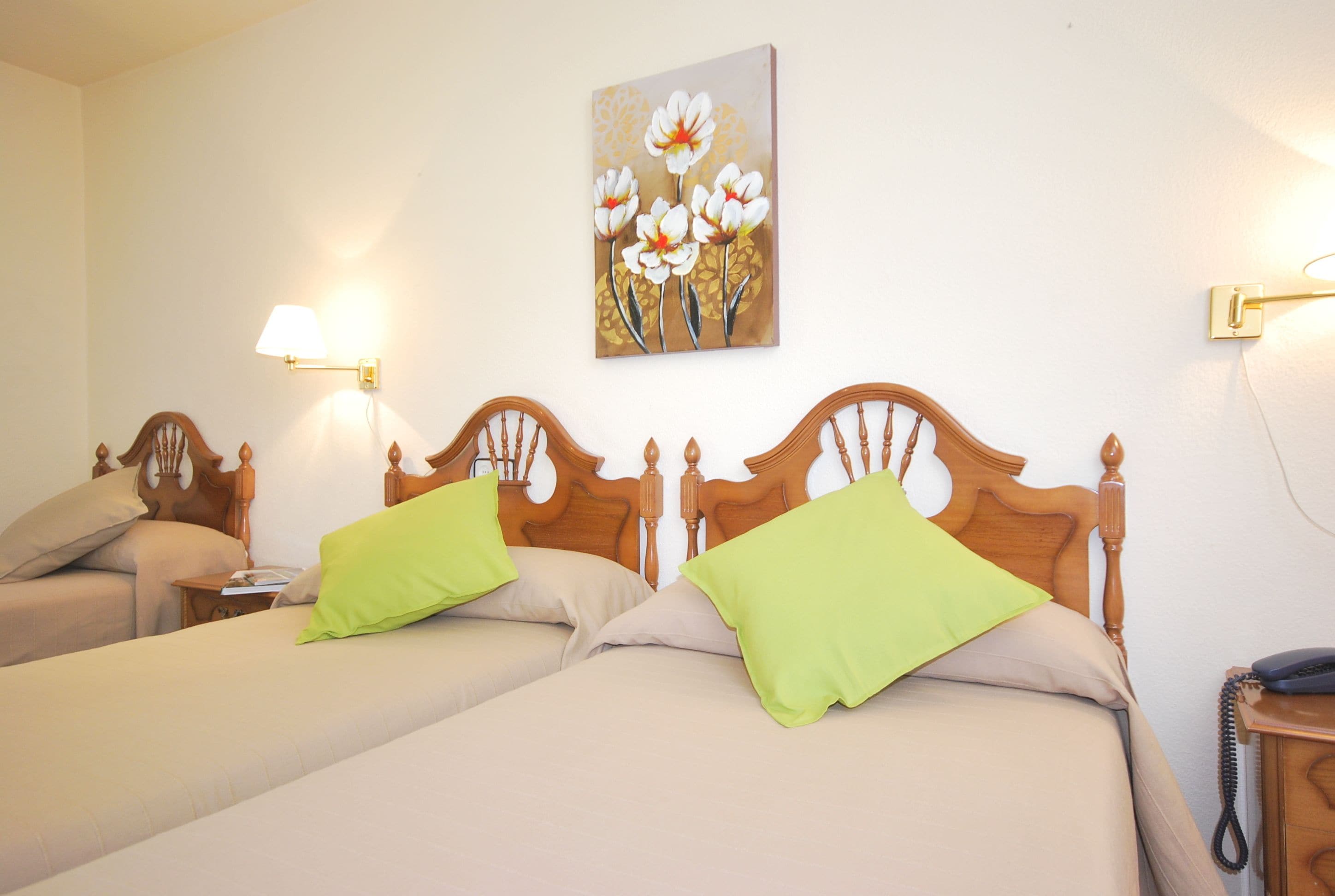 غرفة ثلاثية | خزنة داخل الغرفة وستائر تعتيم وواي فاي مجانًا