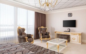 Premium-Doppelzimmer | Minibar, Zimmersafe, Schreibtisch, schallisolierte Zimmer