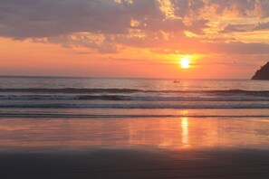 Uitzicht op strand/zee