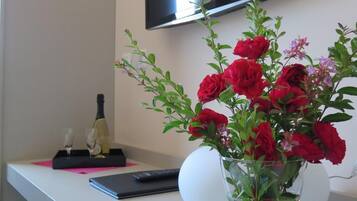 In-room safe, desk, blackout curtains, soundproofing