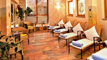 Sauna, facials, massage/treatment rooms