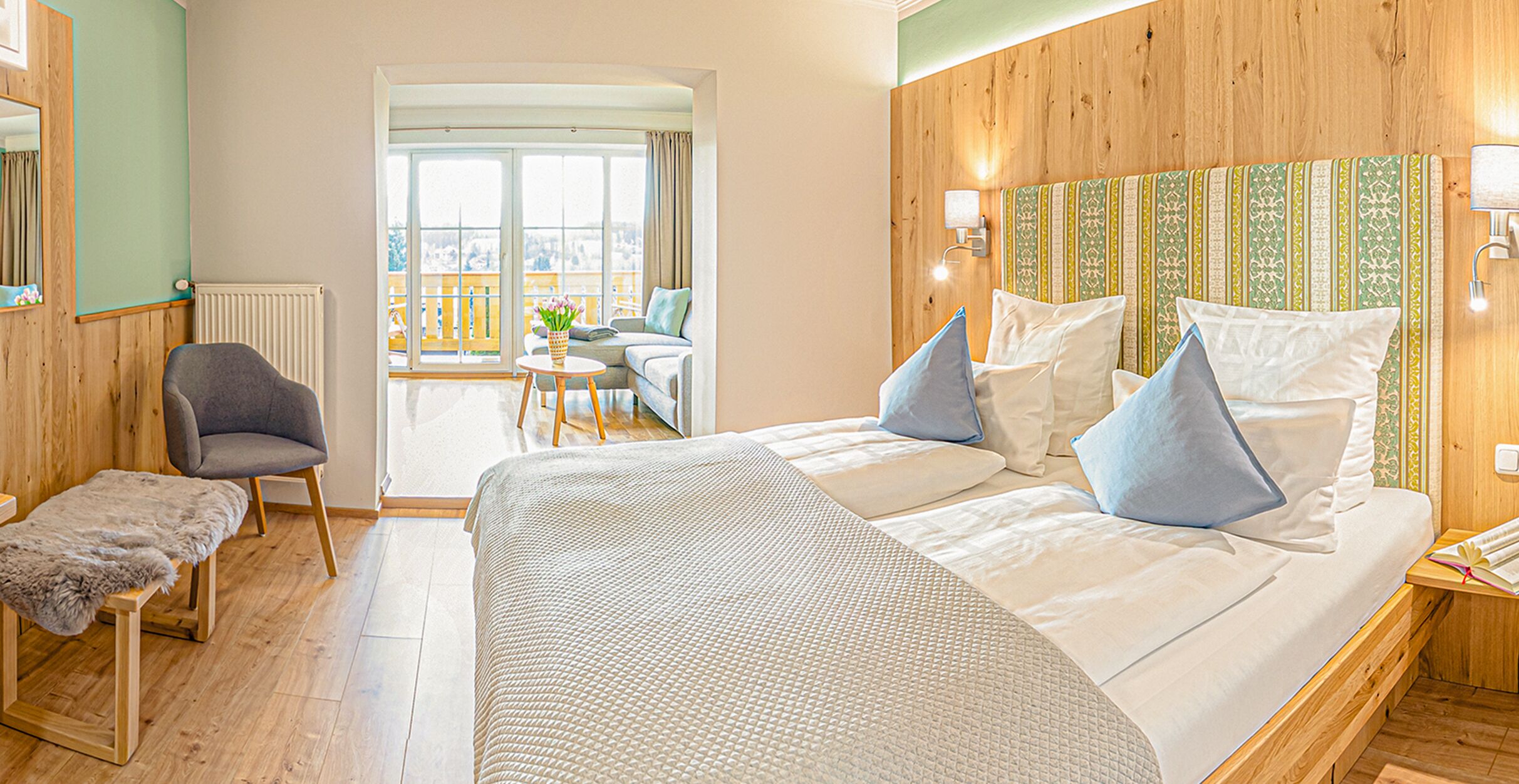 Deluxe Doppelzimmer 30 - 34 qm | 1 Schlafzimmer, hochwertige Bettwaren, Schreibtisch