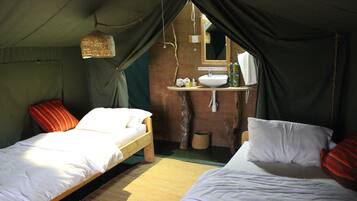 Tente Deluxe, vue montagne