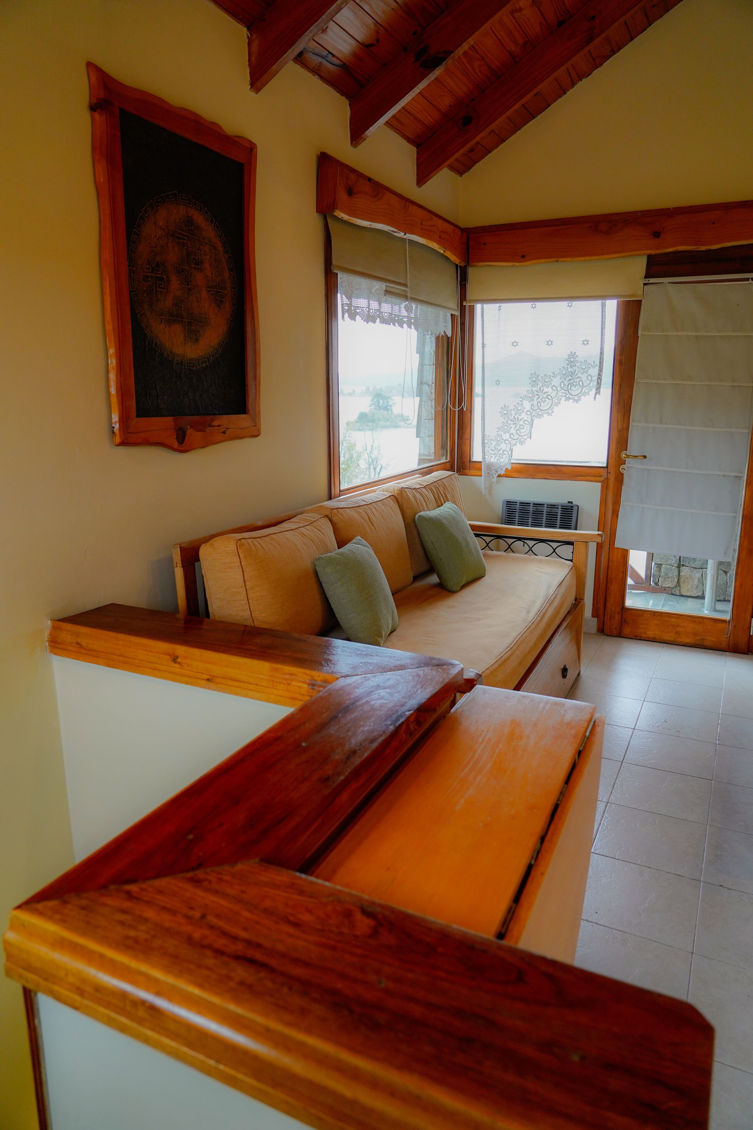 cabin, lake view | living area | 32-inch lcd tv with cable channels, tv