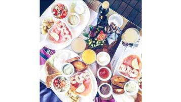 Daily self-serve breakfast (EUR 10 per person)