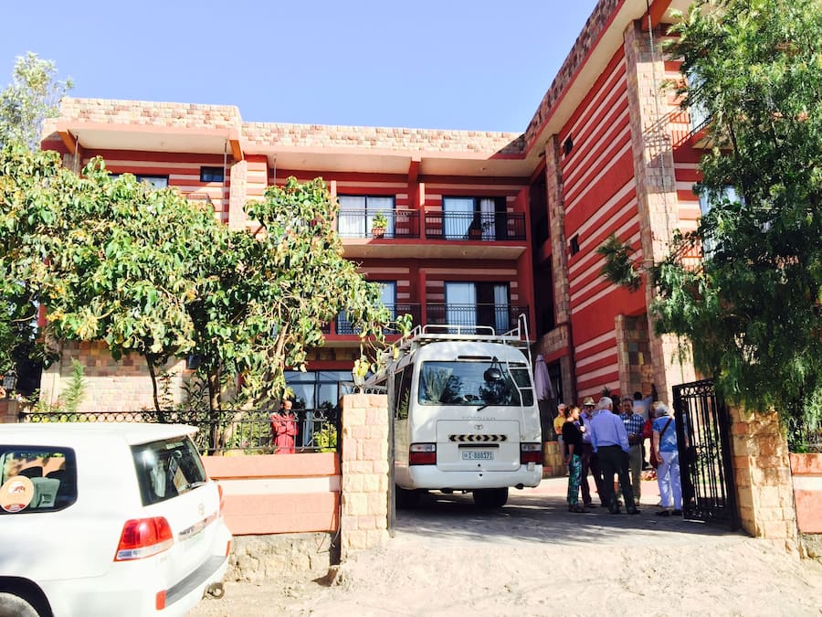 Voorkant van accommodatie