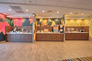 Free on-the-go breakfast on weekdays