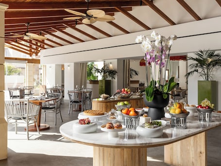 Breakfast buffet. Grecotel Casa Adele
