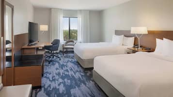 Pillow-top beds, in-room safe, desk, laptop workspace