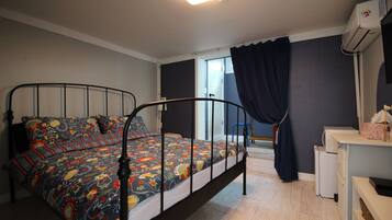 Premium bedding, down comforters, individually decorated