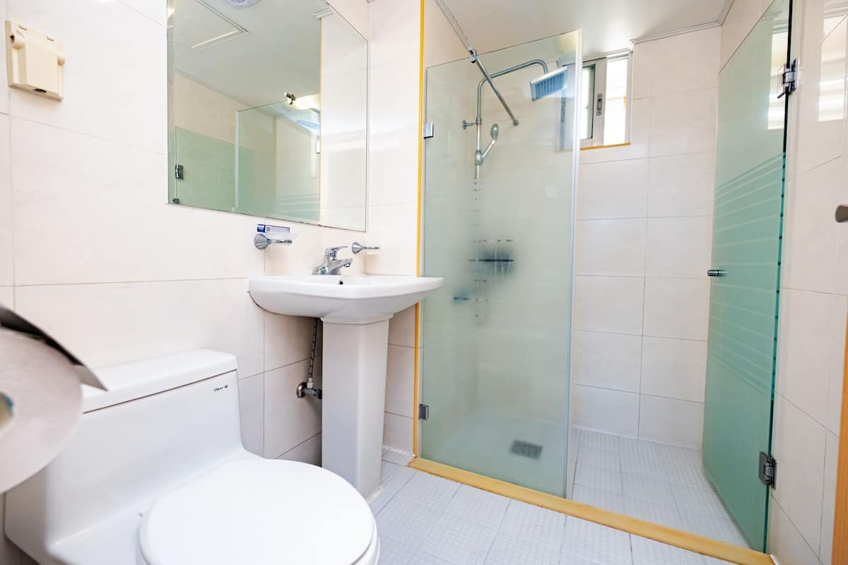 淋浴設備、免費梳洗用品、風筒、拖鞋