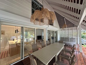 Garden Bungalow (Mezzanine room with fan) | Terrace/patio - Residence Moorea Sunset Beach (Moorea-Maiao)
