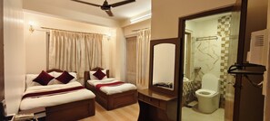 Deluxe Triple Room, 2 Bedrooms | In-room safe, desk, free WiFi, bed sheets - Pashupati Darshan (Kathmandu)