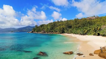 Pantai di sekitar dan pasir putih