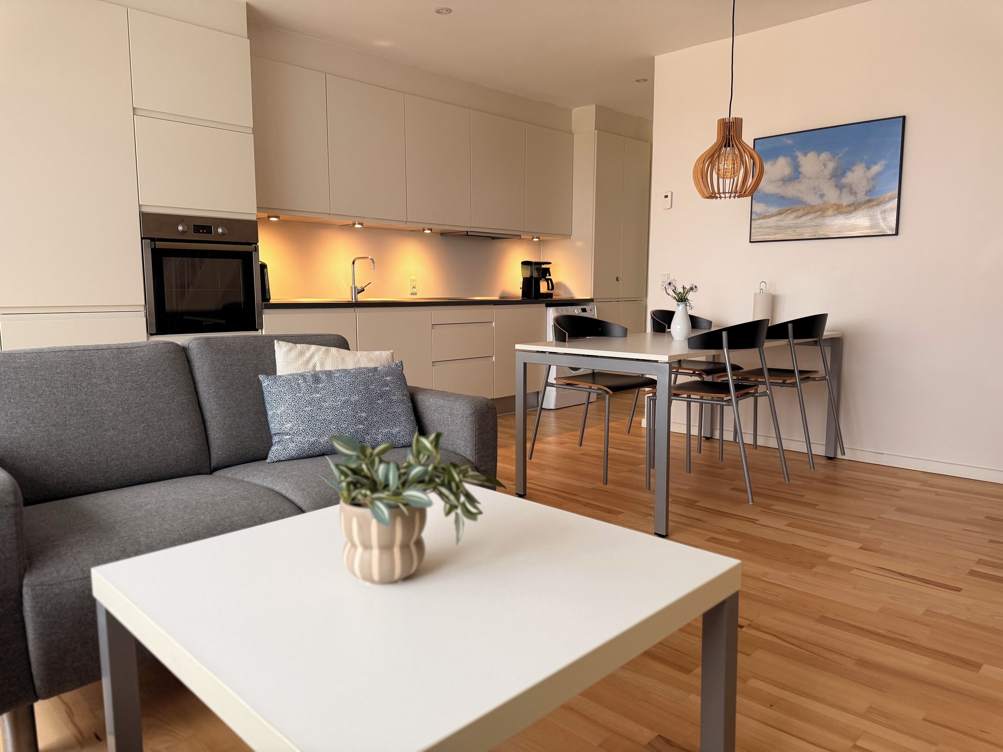 Apartment, Terrasse (6 Menschen) | Eigene Küche | Kühlschrank, Mikrowelle, Ofen, Herdplatte