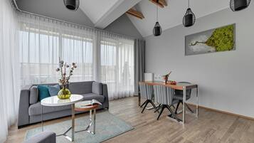 Apartment, 1 Bedroom, Terrace | Minibar, in-room safe, desk, blackout drapes