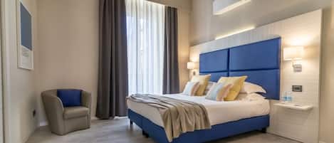 1 chambre, literie de qualité supérieure, couette en duvet d'oie