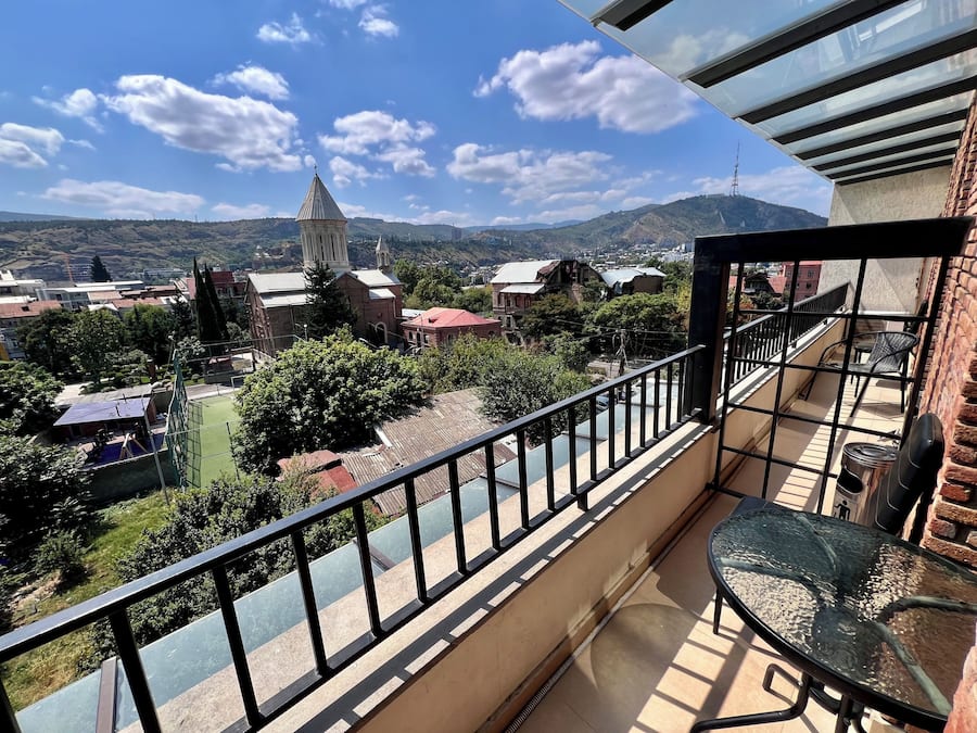 Vistas a la ciudad desde el alojamiento