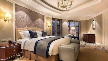 Ropa de cama de alta calidad y minibar