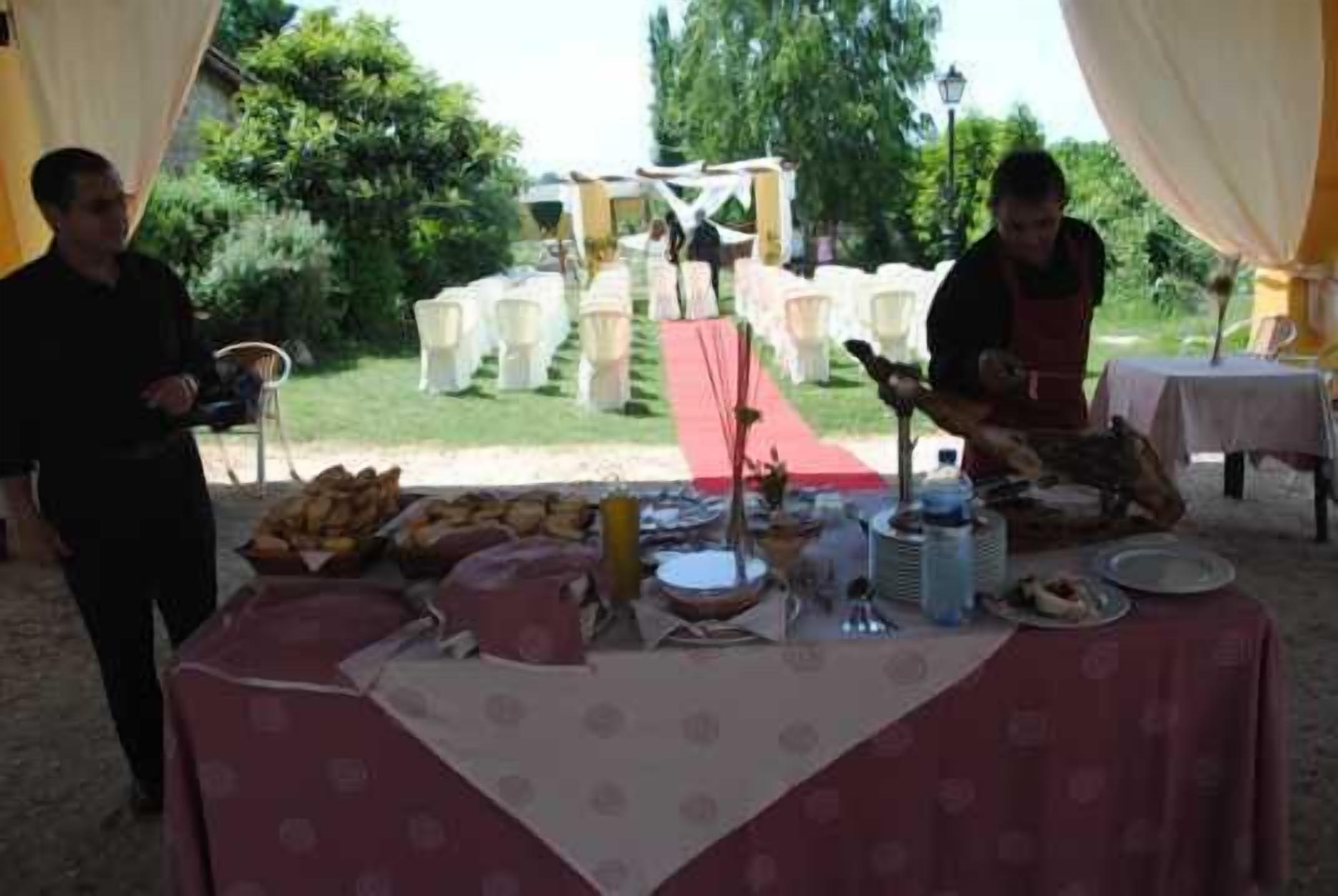 Zona para bodas al aire libre