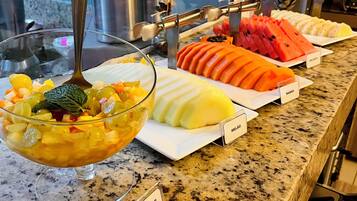 Free daily buffet breakfast