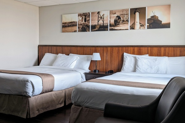 Standard Room, 2 Queen Beds | Iron/ironing board (on request), WiFi (free), bed sheets