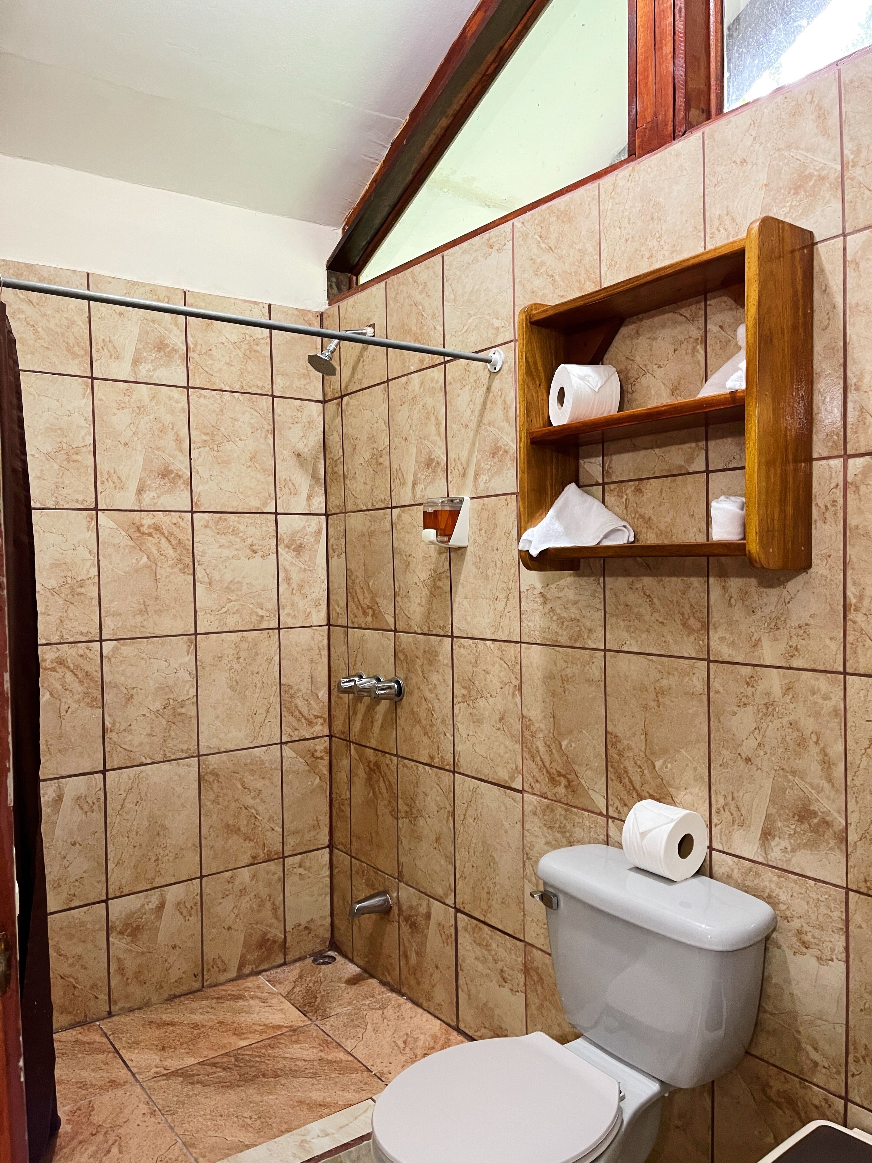 family chalet, mountain view | bathroom | shower, free toiletries, towels