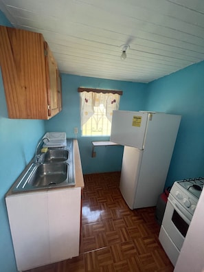 Standard Studio, 1 Double Bed, Smoking | Private kitchen | Fridge, microwave, electric kettle, cookware/dishes/utensils - Little Shaw Park Guest House (Ocho Rios)