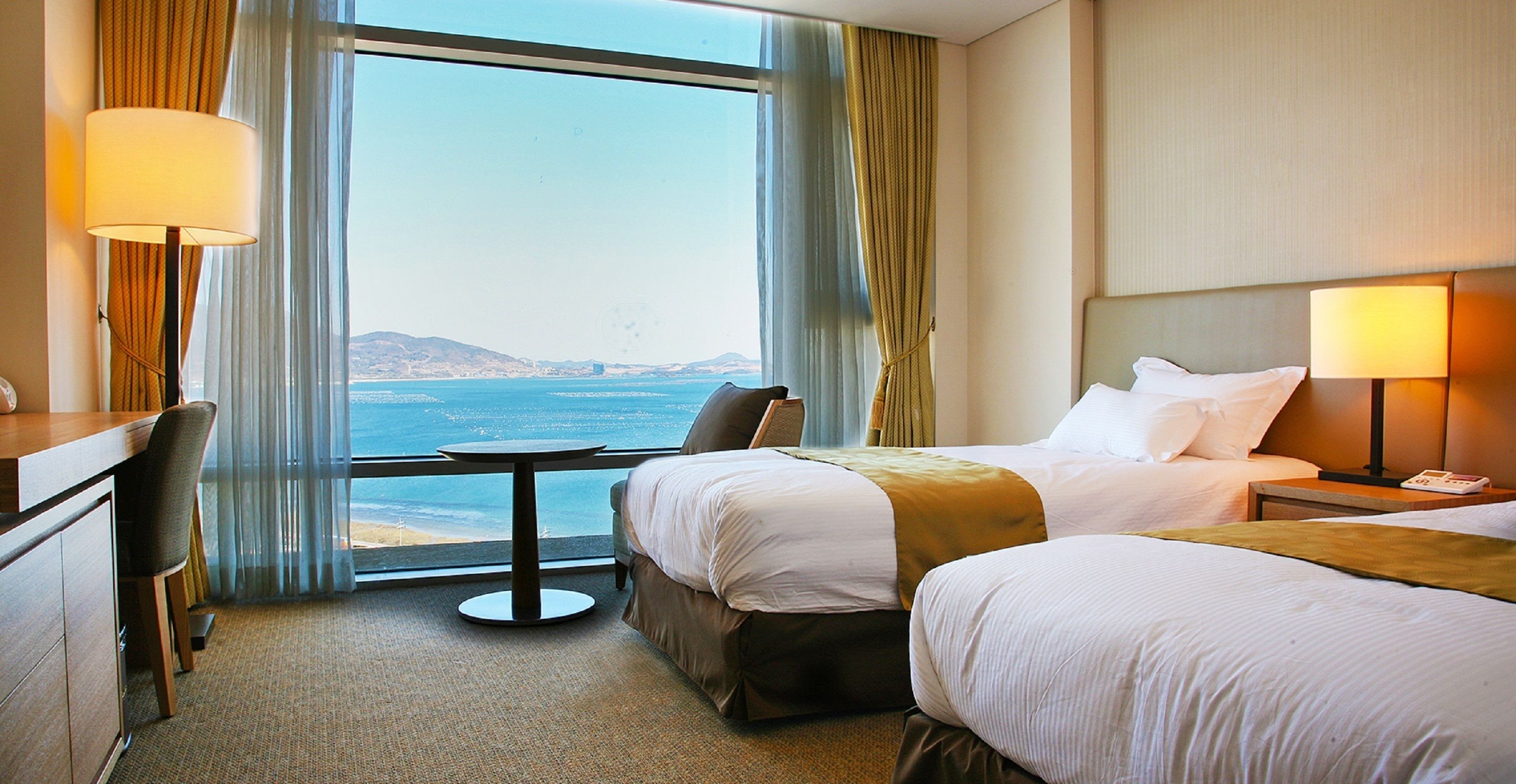 twin room, ocean view (max 2 people) | desk, blackout curtains, iron/ironing board, free wifi