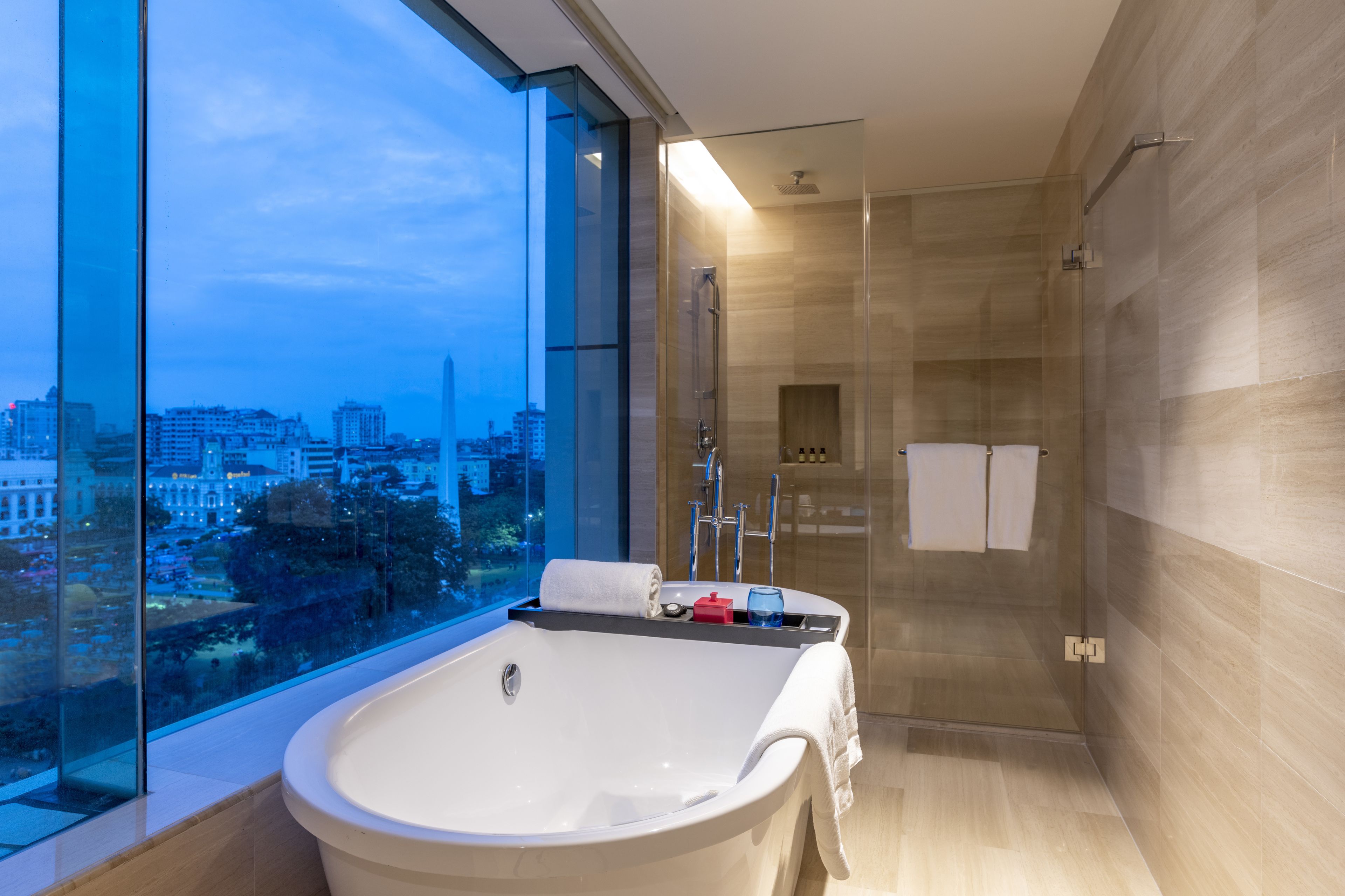 deluxe room, 1 king bed (premium) | street view