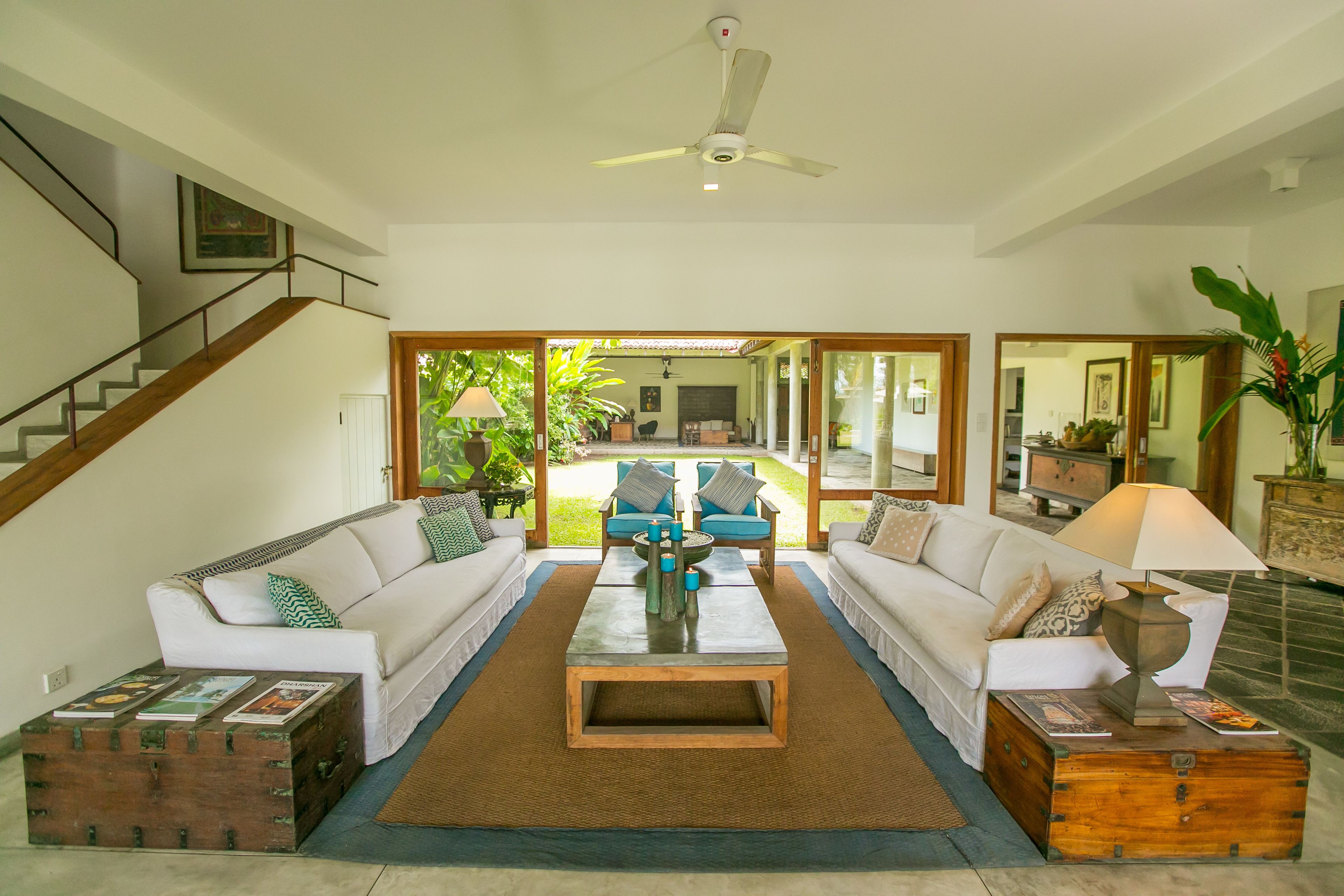 Flat-screen TV, DVD player