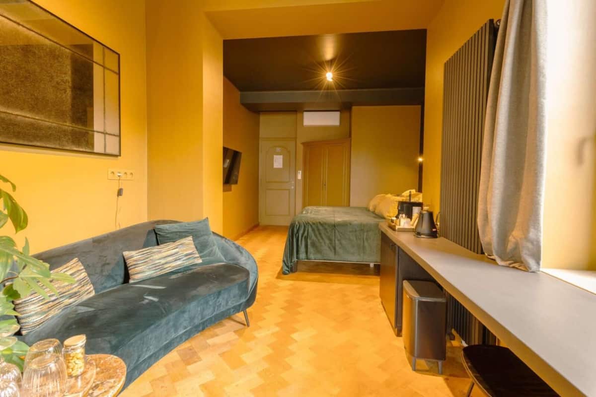 Chambre Double, vue jardin (Mr Alan) | 1 chambre, draps en coton égyptien, literie de qualité supérieure