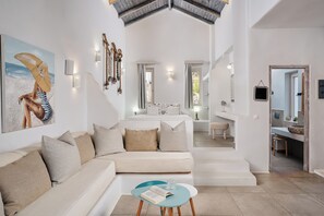 Open Plan Bungalow with Sea View | Egyptian cotton sheets, premium bedding, down duvets, memory-foam beds - Althea Boutique Hotel - Adults Only (Karpathos)