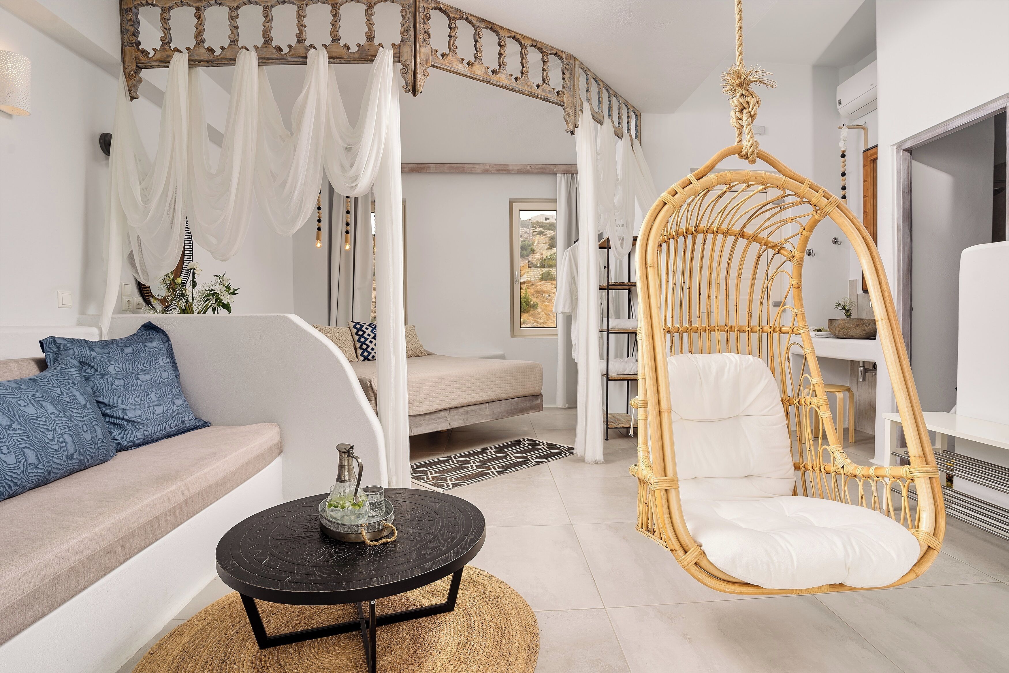 Open Plan Suite with Panoramic Sea View | Bettwäsche aus ägyptischer Baumwolle, hochwertige Bettwaren