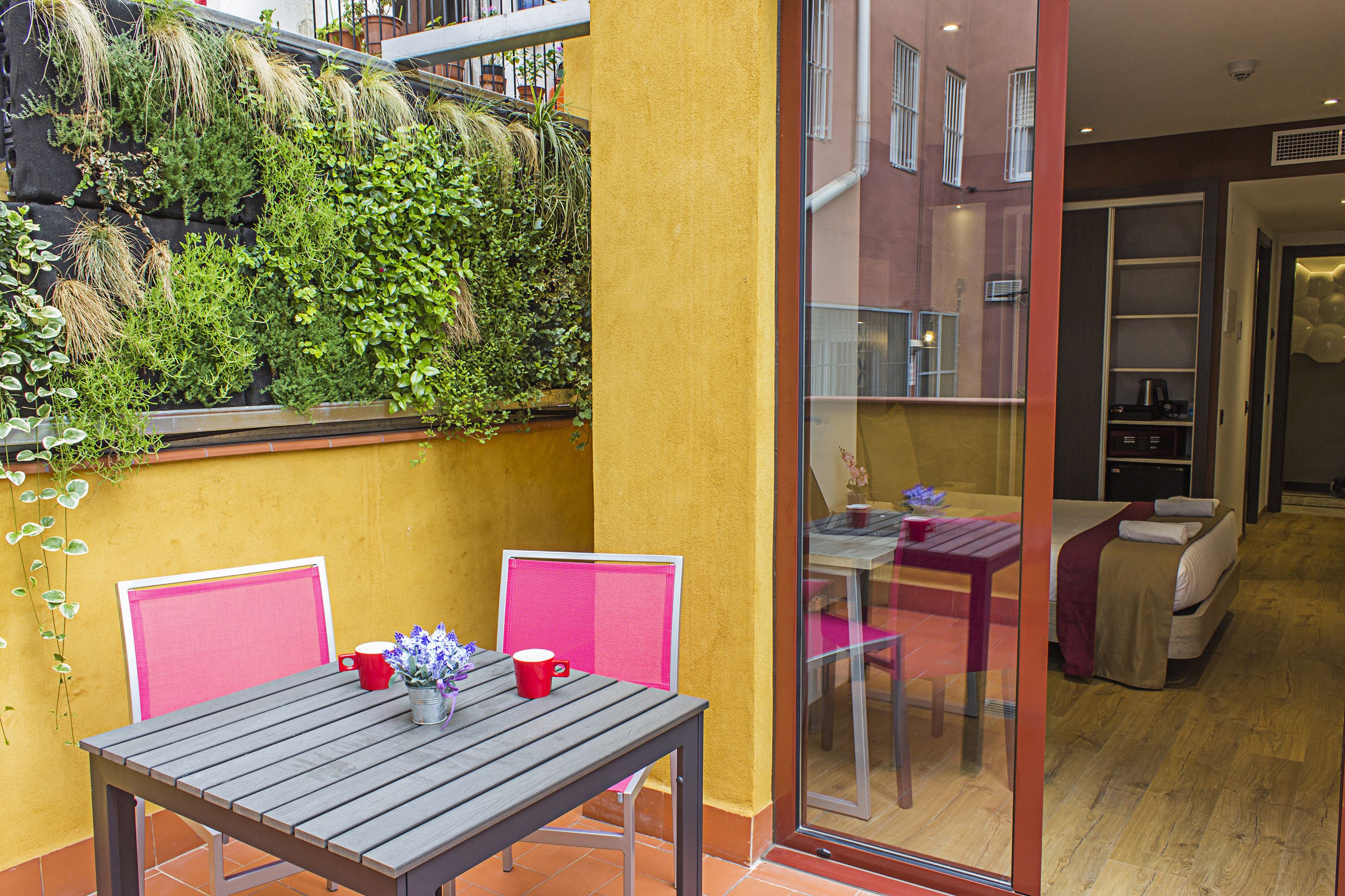 double or twin room, terrace | terrace/patio